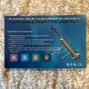 PORTABLE HIGH FREQUENCY skin therapy wand machine